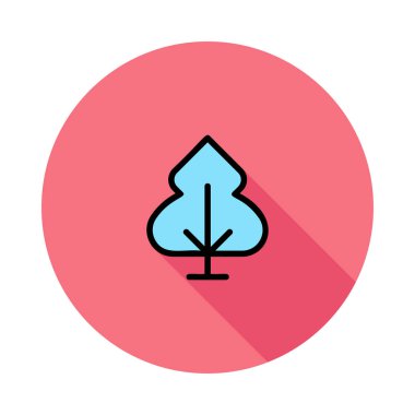 ağaç simgesi vektör illüstrasyonu 