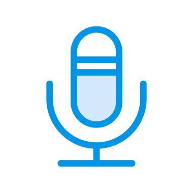 mikrofon simgesi vektör illüstrasyonu 