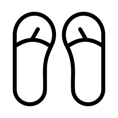 flip flops simge vektör illüstrasyonu 