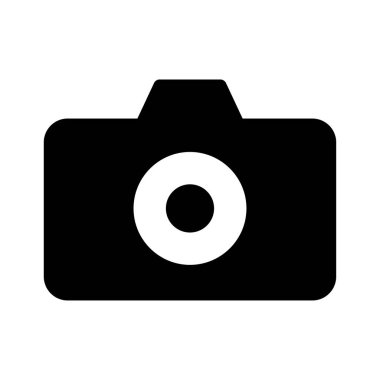 kamera simgesi vektör illüstrasyonu 