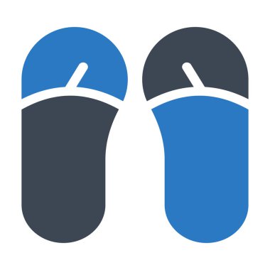 flip flops simge vektör illüstrasyonu 