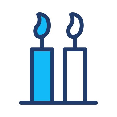 Mumlar web simgesi vektör illüstrasyonu 