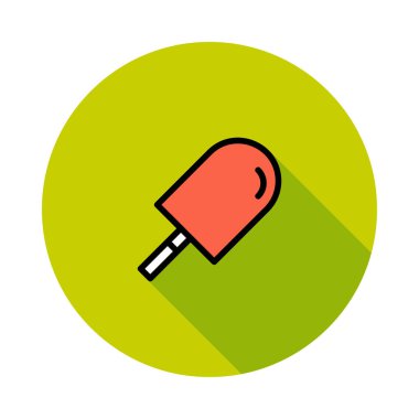 dondurma ikonu vektör illüstrasyonu