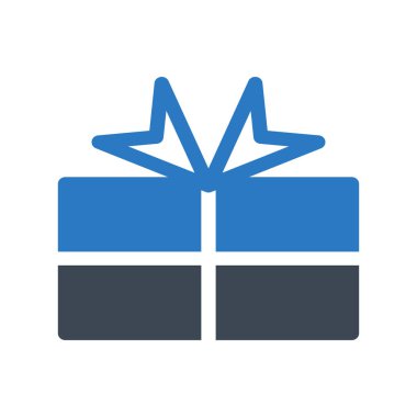 Beyaz arka plan üzerinde izole hattı hediye kutusu