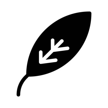 Yaprak ikonu vektör illüstrasyonu 