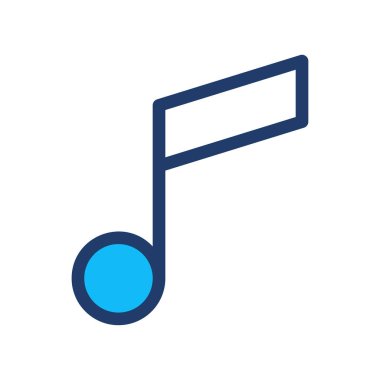 melodi Not simge vektör çizim 