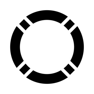 Yaşam şamandırası ikon vektör çizimi 