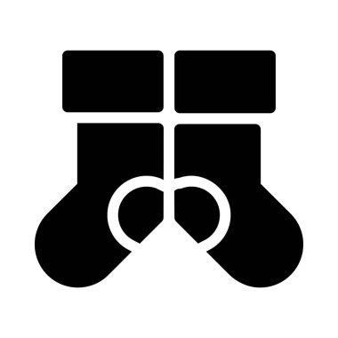 çorap simgesi vektör illüstrasyonu 