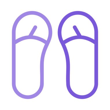 flip flops simge vektör illüstrasyonu 