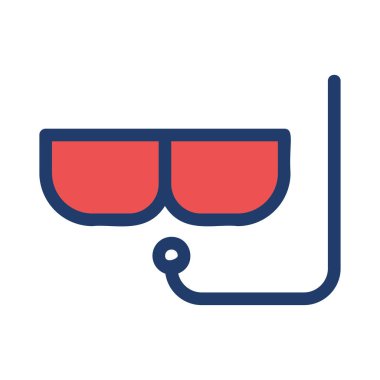 maske simgesi vektör illüstrasyonu 