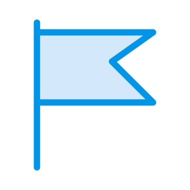 Beyaz arka plan, vektör, illüstrasyon izole bayrak düz simgesi 