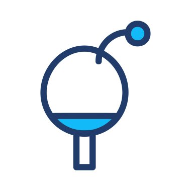 ping pong simgesi vektör illüstrasyonu 