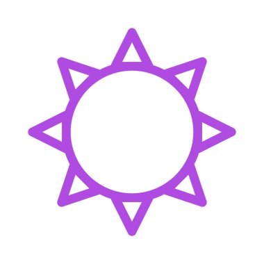 Güneş Simgesi Vektör illüstrasyonu 