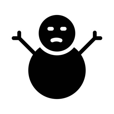 Kardan Adam simgesi vektör çizimi