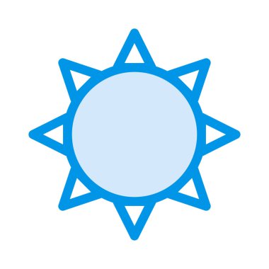 Güneş Simgesi Vektör illüstrasyonu 