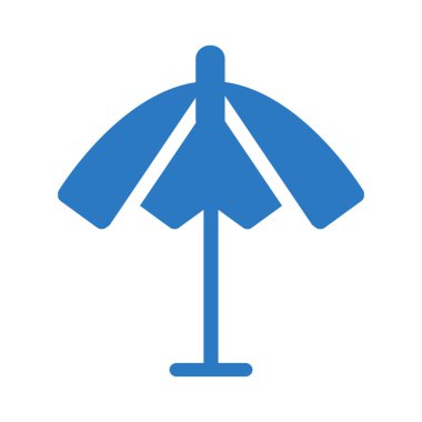 şemsiye simgesi vektör illüstrasyonu 