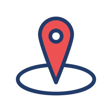 işaretleyici simgesi vektör illüstrasyonu 