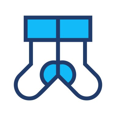 Çorap simge vektör çizim 