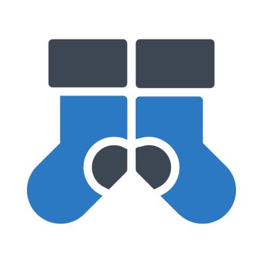 çorap simgesi vektör illüstrasyonu 