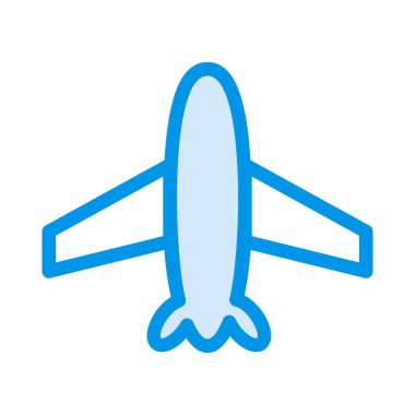  izole, uçak vektör çizim