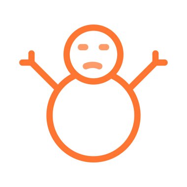 Kardan Adam simgesi vektör çizimi