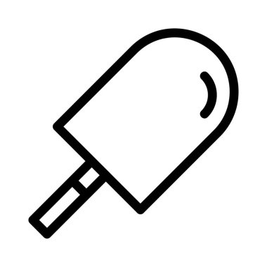 tatlı dondurma düz simgesi, vektör, illüstrasyon 