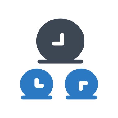 Saat simgesi vektör illüstrasyonu 