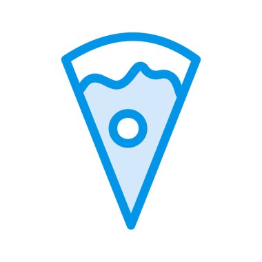 Pizza ikonu vektör illüstrasyonu 