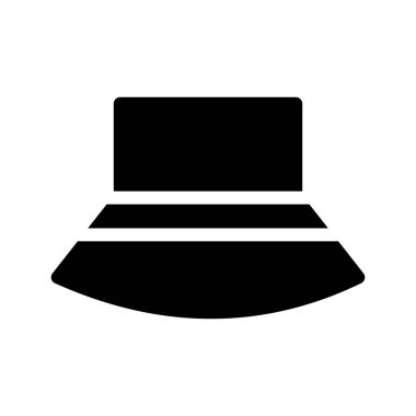 Şapka simgesi vektör illüstrasyonu 