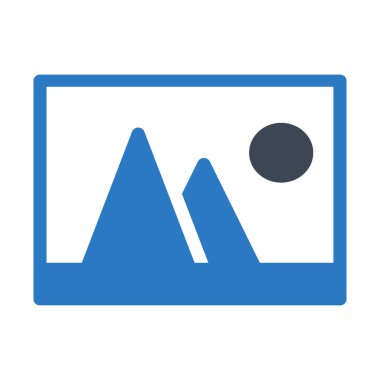 resim simgesi vektör illüstrasyonu 