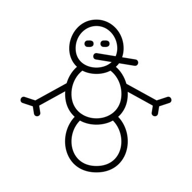 kardan adam düz stil ikonu, vektör çizim 