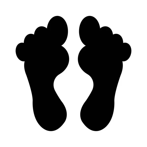 足のアイコンベクトルイラスト — ストックベクタ