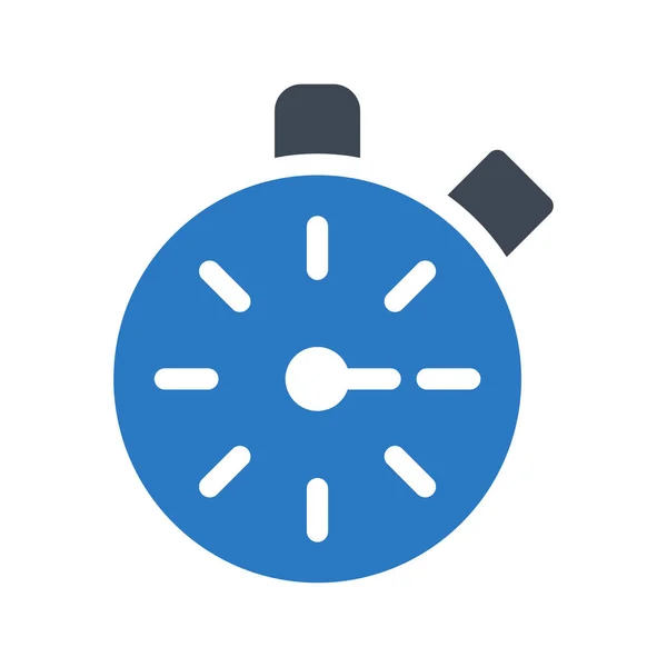 Reloj Icono Vector Ilustración — Archivo Imágenes Vectoriales