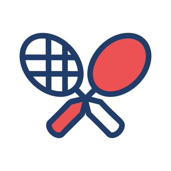 Ping Pong Icono Vector Ilustración — Vector de stock