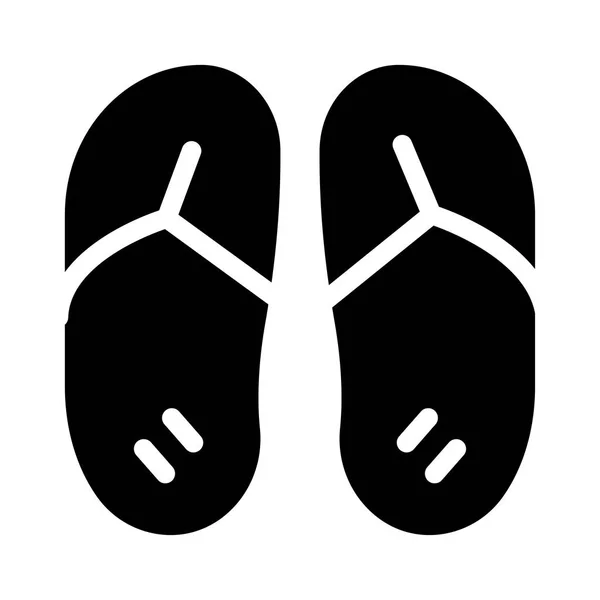 Flip Flops Icon Vektor Illustration — Stockvektor