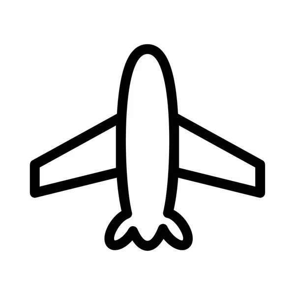 Avión Aislado Ilustración Vectorial — Vector de stock