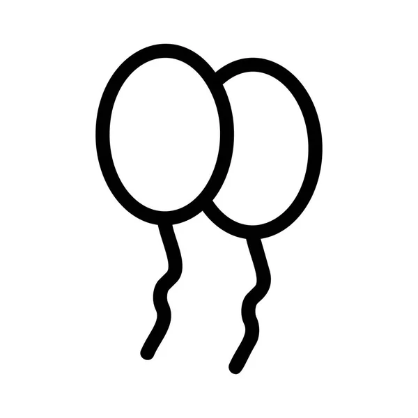 Illustration Zum Ballon Symbol Vektor — Stockvektor