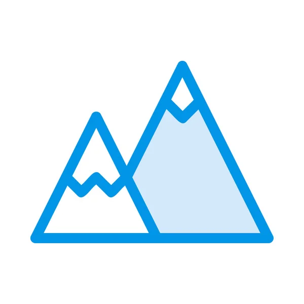 Mountain Icon Vector Illustration — Stock Vector