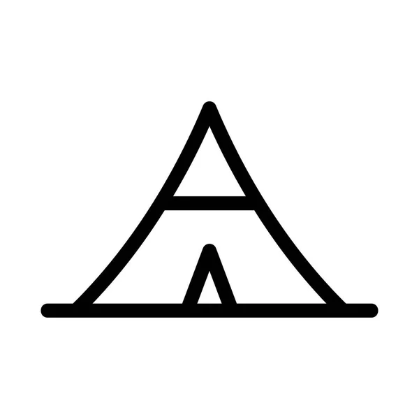 Zelt Symbol Vektor Illustration — Stockvektor