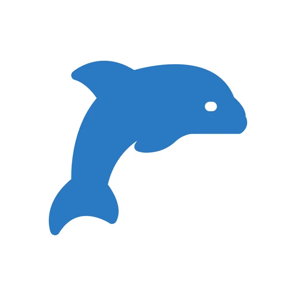 Delphin Icon Vektor Illustration — Stockvektor