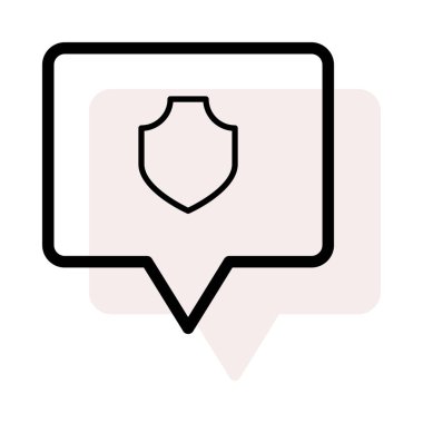 Sohbet masaj simge vektör çizim 