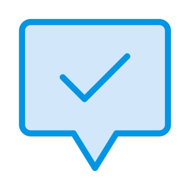 Sohbet masaj simge vektör çizim 