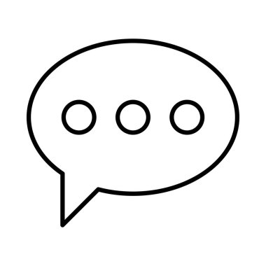 Sohbet masaj simge vektör çizim 