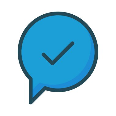 Sohbet masaj simge vektör çizim 