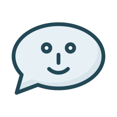 Sohbet masaj simge vektör çizim 