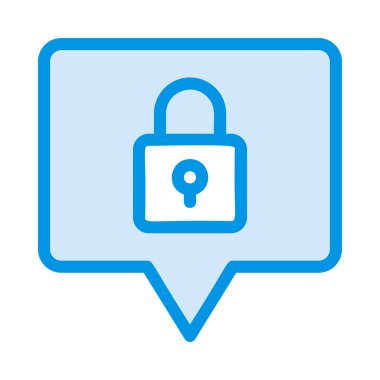 Sohbet masaj simge vektör çizim 