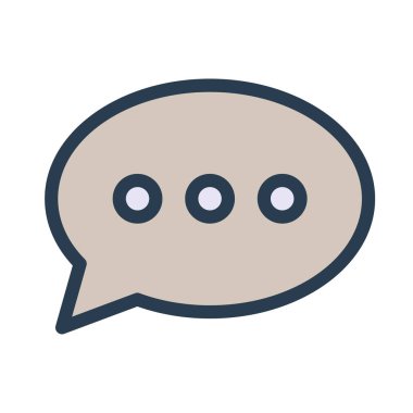 Sohbet masaj simge vektör çizim 