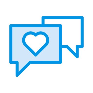 Sohbet masaj simge vektör çizim 