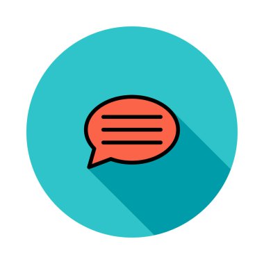 Sohbet masaj simge vektör çizim 