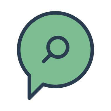 Sohbet masaj simge vektör çizim 